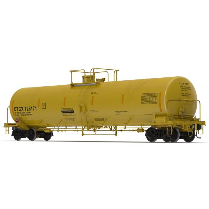 Railroad Tank Car 3 3D model