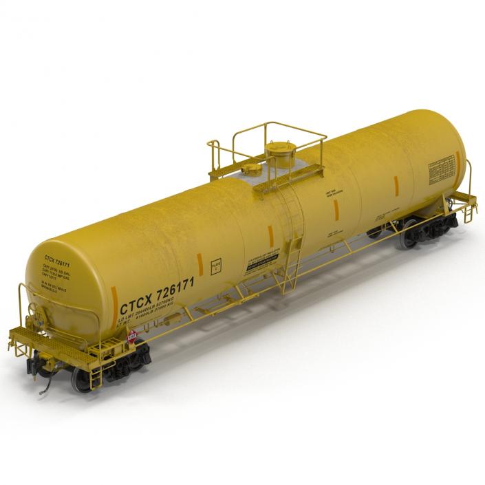 Railroad Tank Car 3 3D model