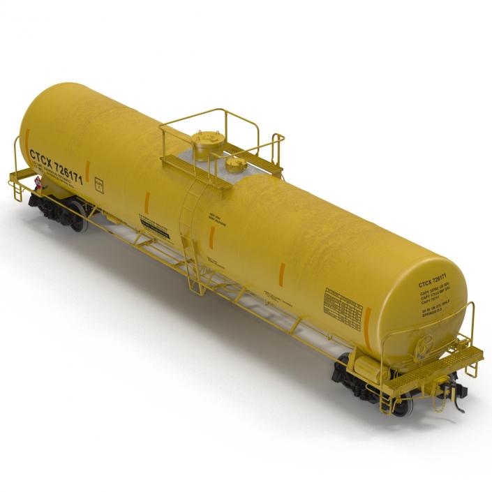 Railroad Tank Car 3 3D model