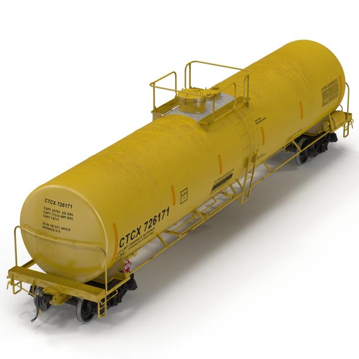 Railroad Tank Car 3 3D model