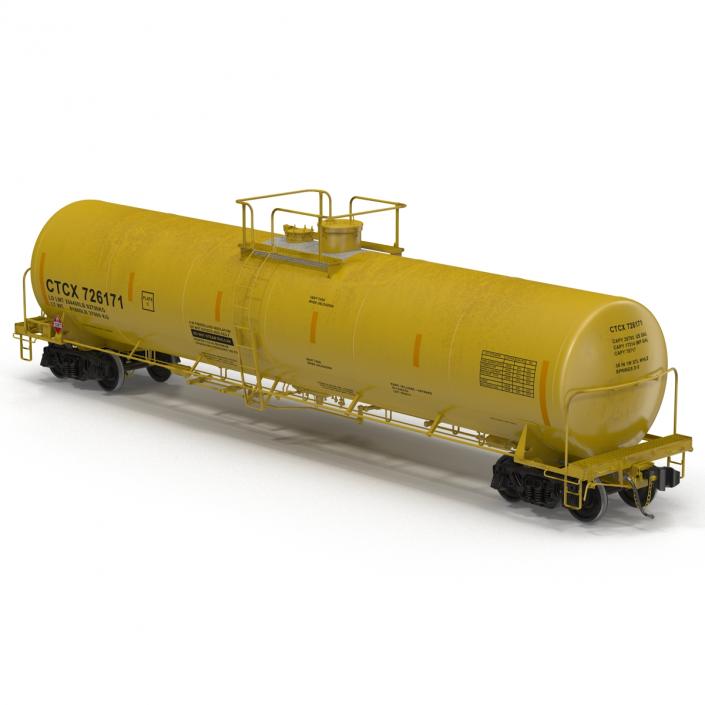 Railroad Tank Car 3 3D model