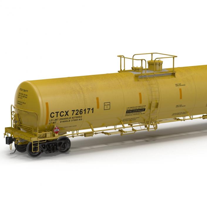 Railroad Tank Car 3 3D model