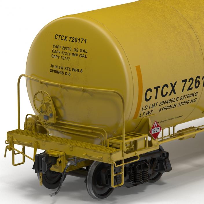 Railroad Tank Car 3 3D model