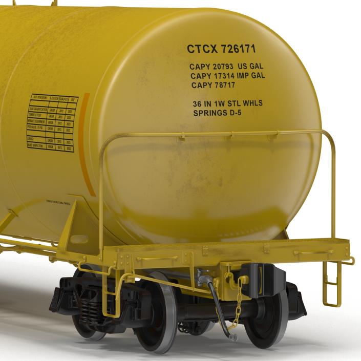 Railroad Tank Car 3 3D model