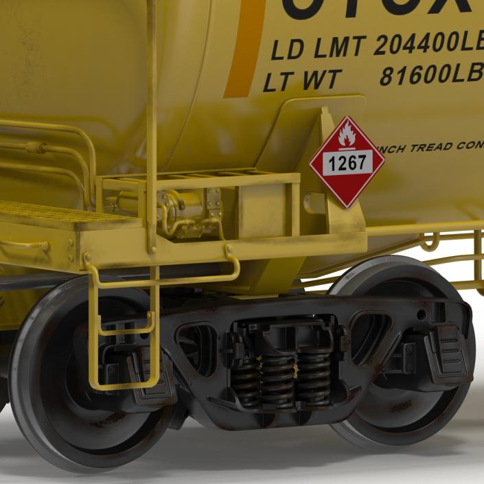 Railroad Tank Car 3 3D model