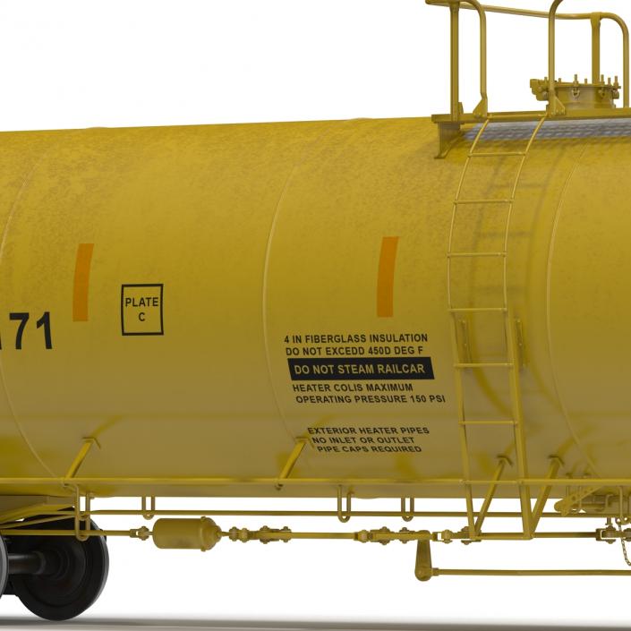 Railroad Tank Car 3 3D model