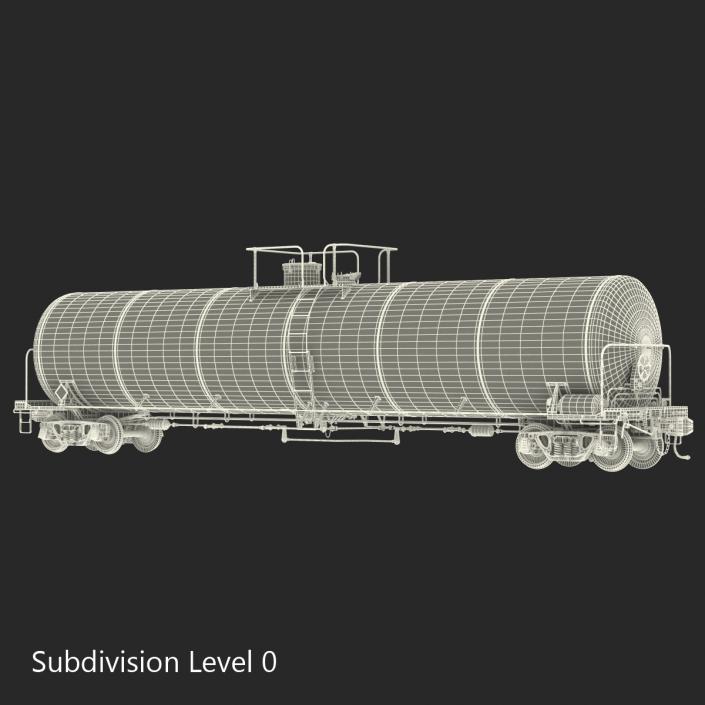 Railroad Tank Car 3 3D model