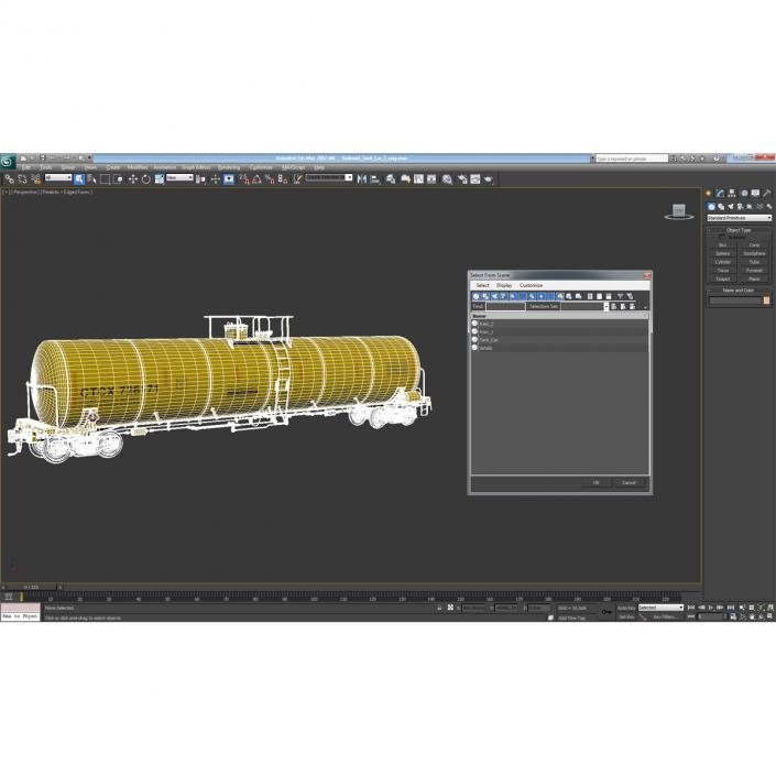 Railroad Tank Car 3 3D model