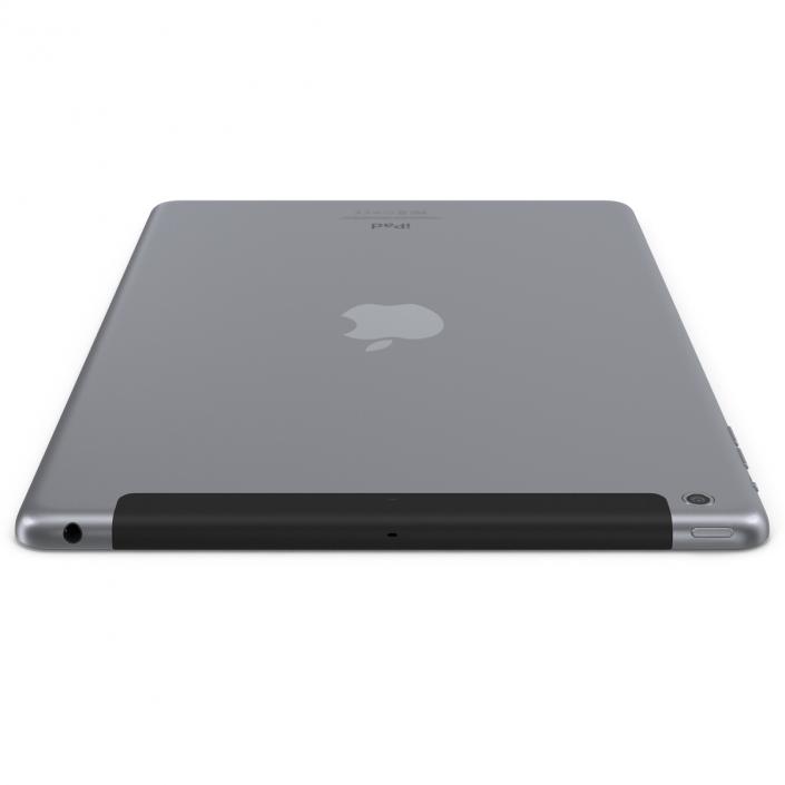 3D iPad Air Cellular Space Gray model