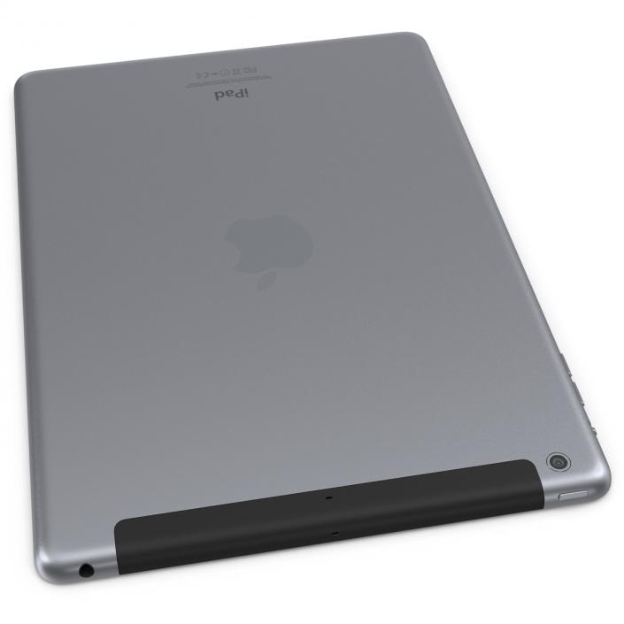 3D iPad Air Cellular Space Gray model