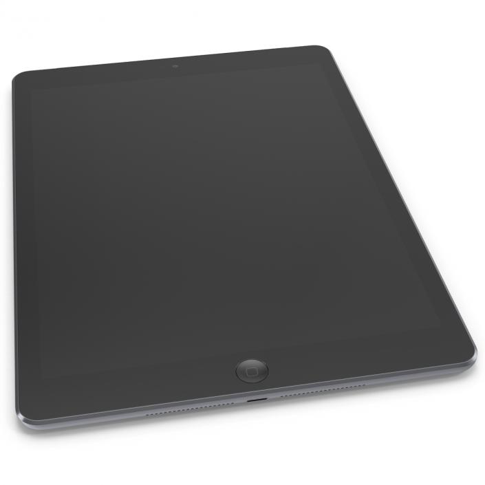 3D iPad Air Cellular Space Gray model