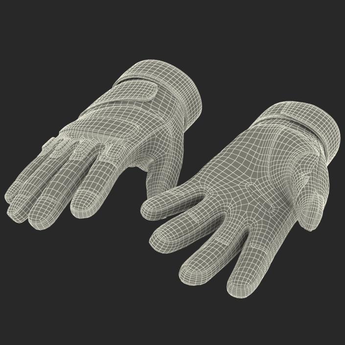 3D US Soldier Gloves Black model