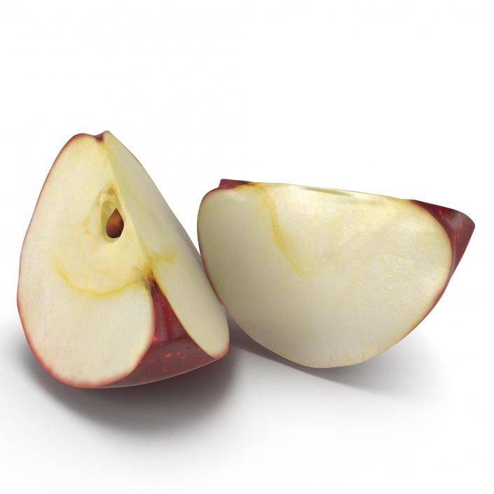 3D model Red Apple Slice