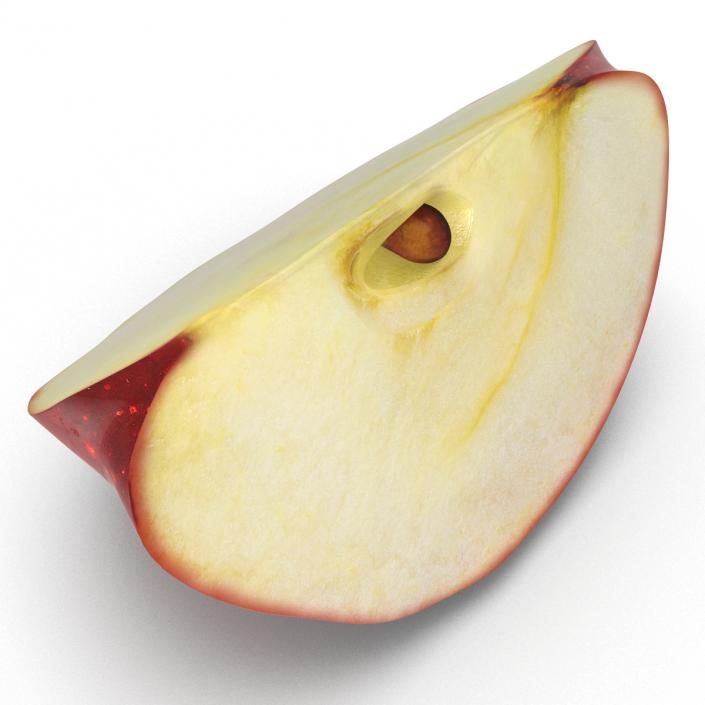 3D model Red Apple Slice