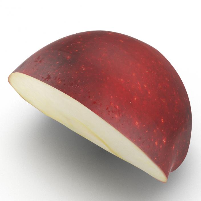 3D model Red Apple Slice