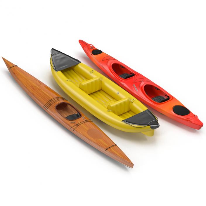 Kayaks Collection 3D