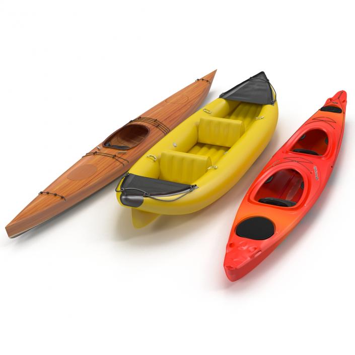 Kayaks Collection 3D