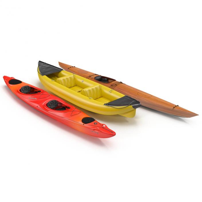 Kayaks Collection 3D