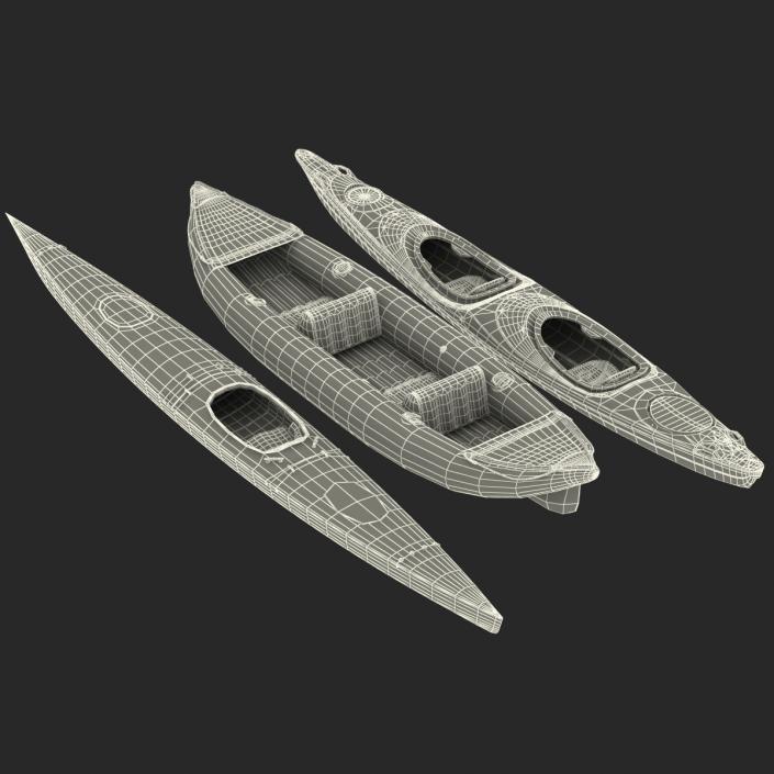 Kayaks Collection 3D