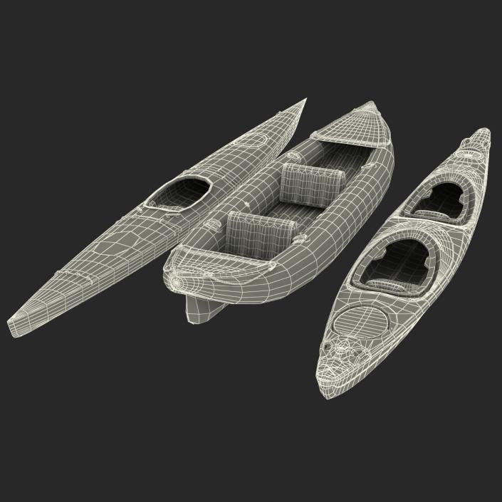 Kayaks Collection 3D