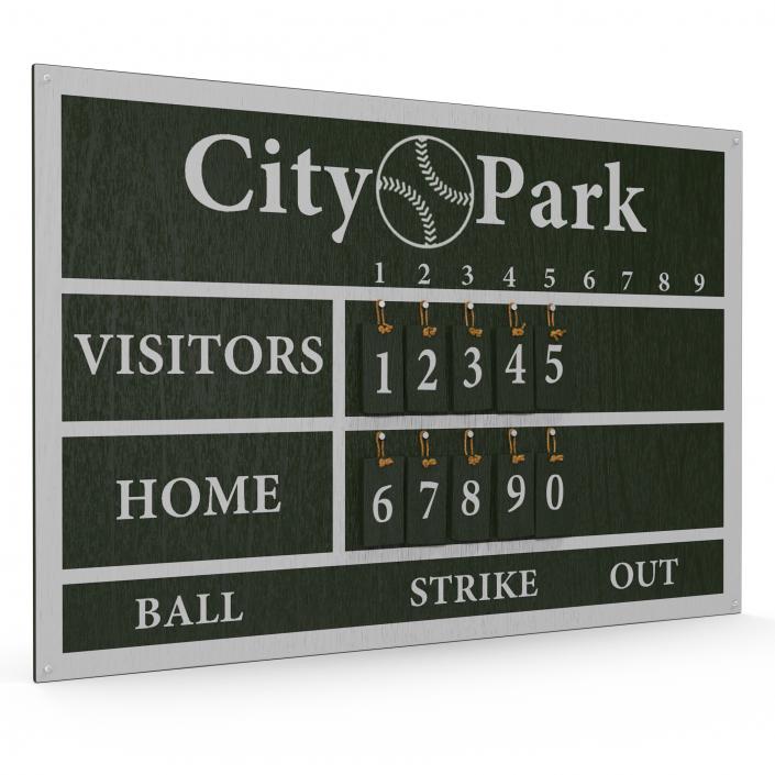 Baseball Scoreboard 3D model