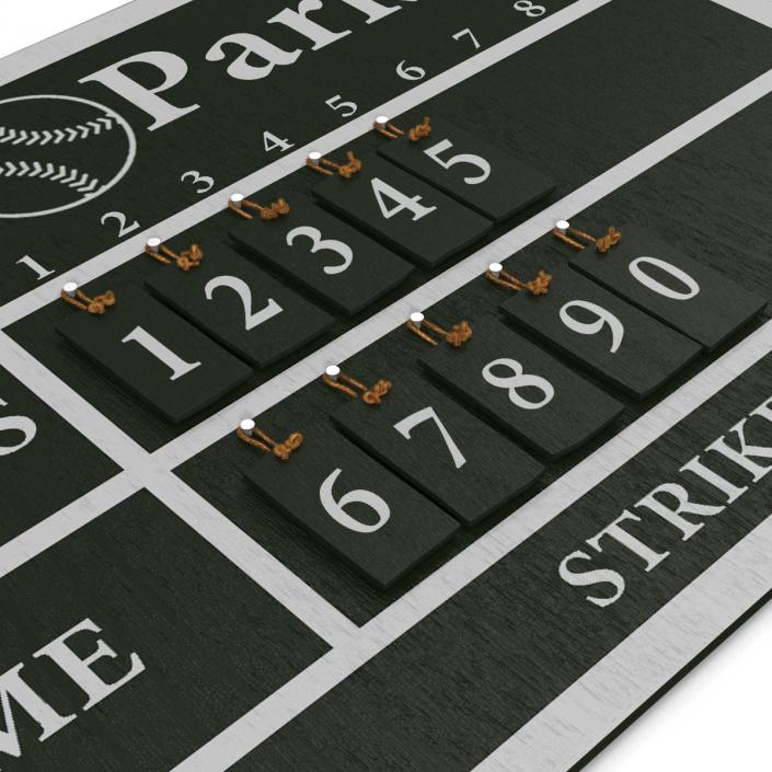 Baseball Scoreboard 3D model