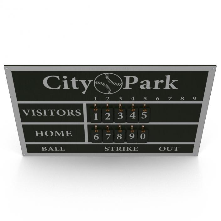 Baseball Scoreboard 3D model