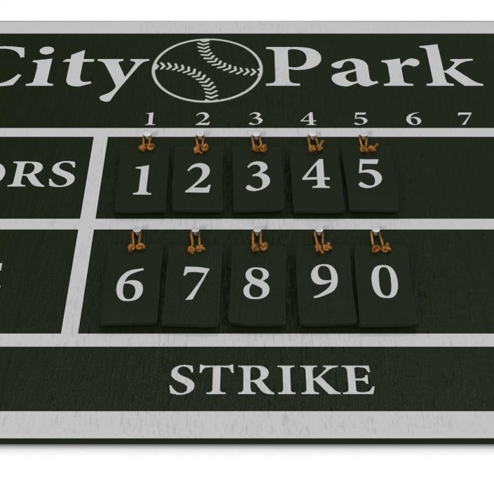 Baseball Scoreboard 3D model