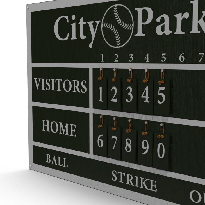 Baseball Scoreboard 3D model