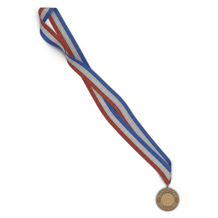 3D model Award Medal 2 Bronze