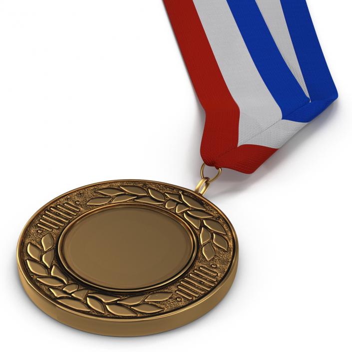 3D model Award Medal 2 Bronze