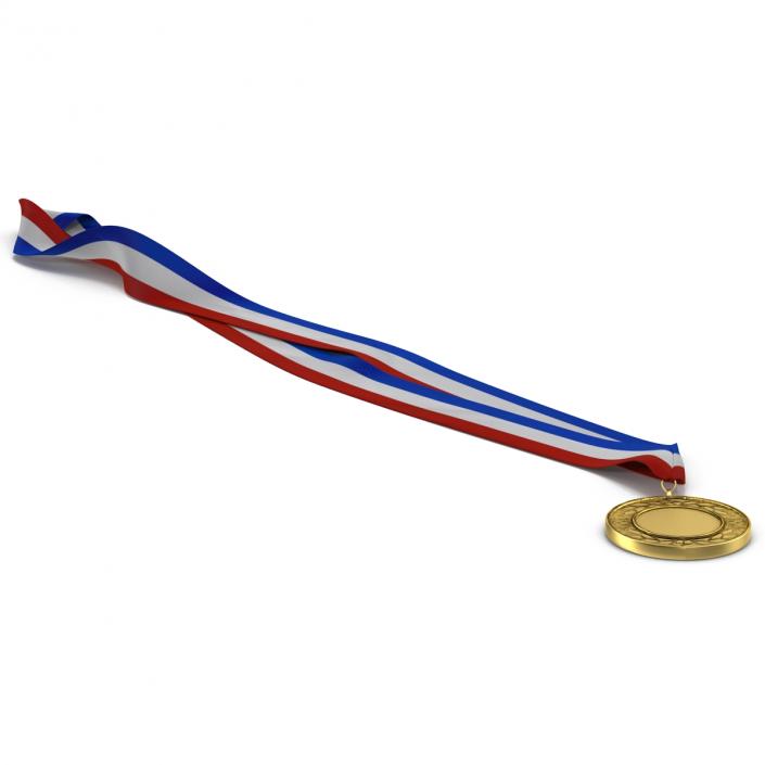 3D Award Medal 2 Gold model