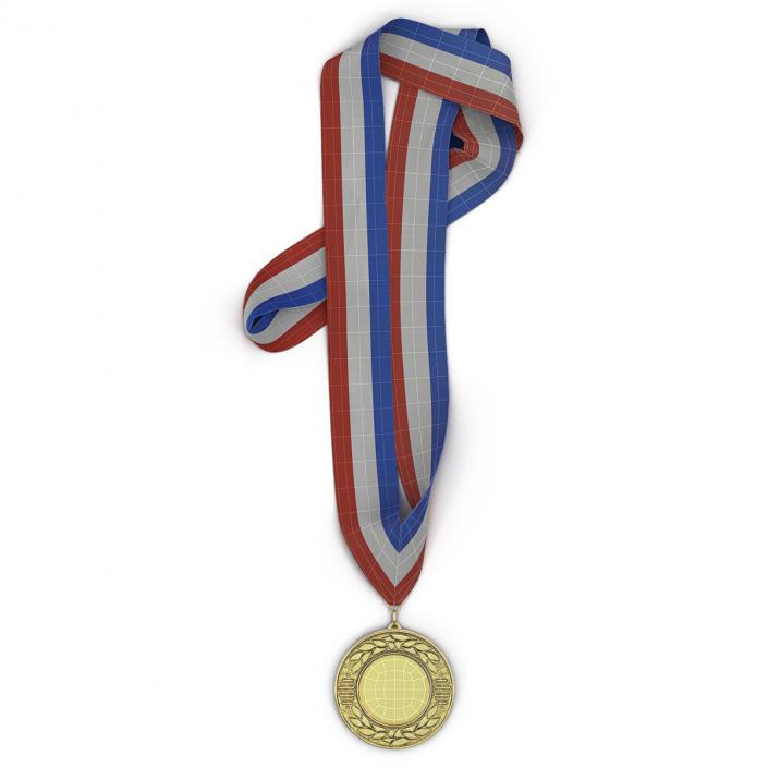 3D Award Medal 3 Gold model