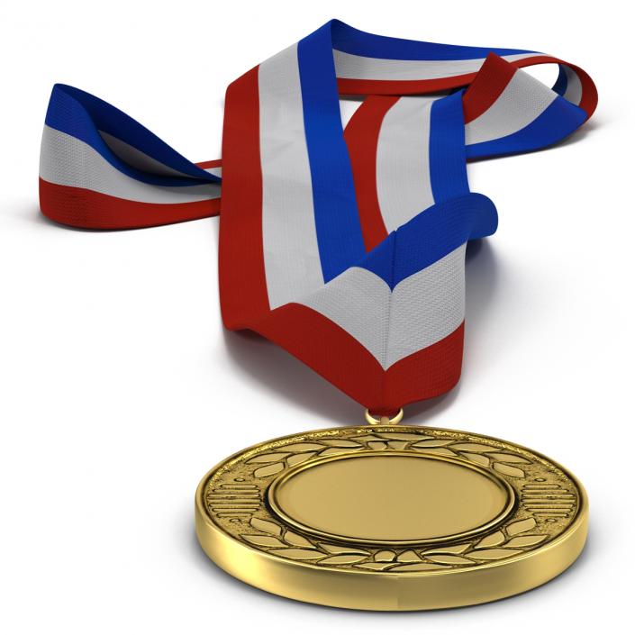 3D Award Medal 3 Gold model