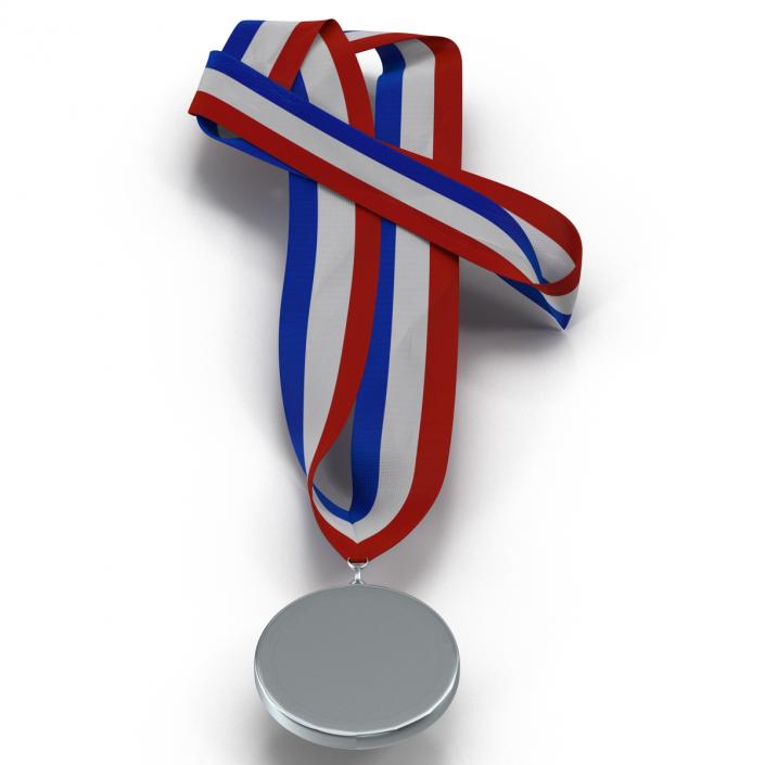 3D model Award Medal 3 Silver