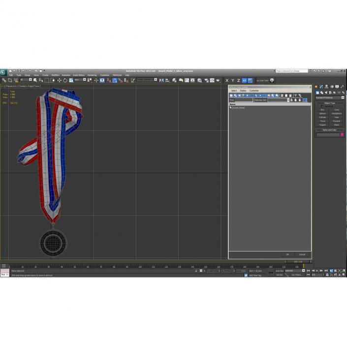 3D model Award Medal 3 Silver