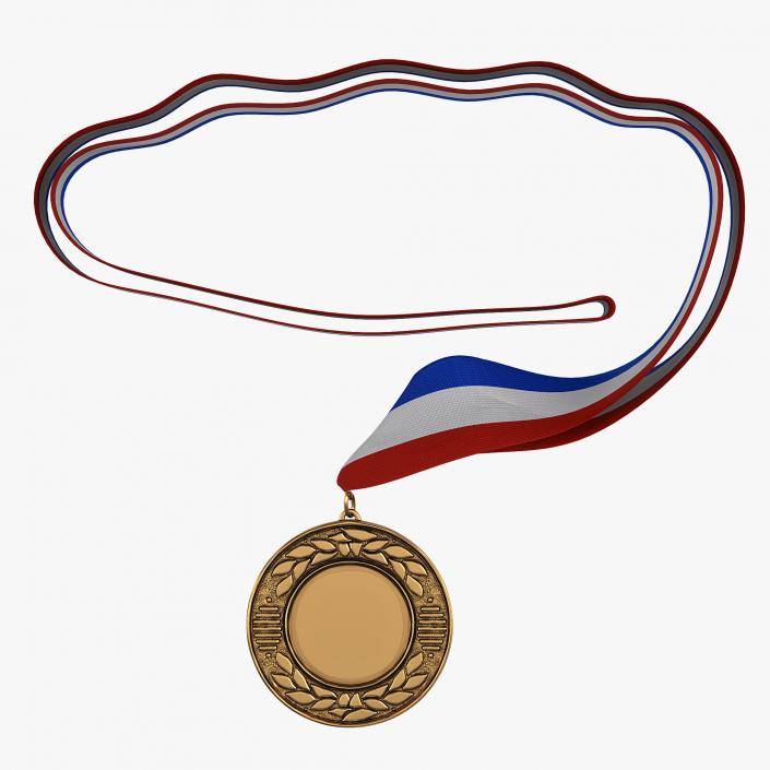 3D model Award Medal 4 Bronze