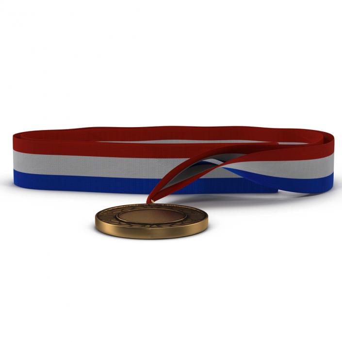 3D model Award Medal 4 Bronze