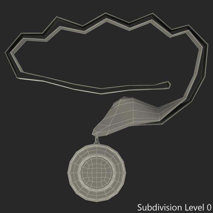 3D model Award Medal 4 Bronze