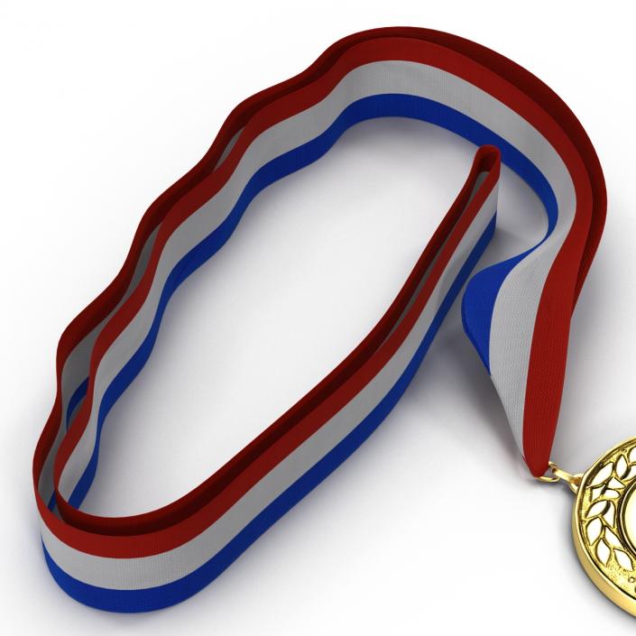 3D Award Medal 4 Gold model