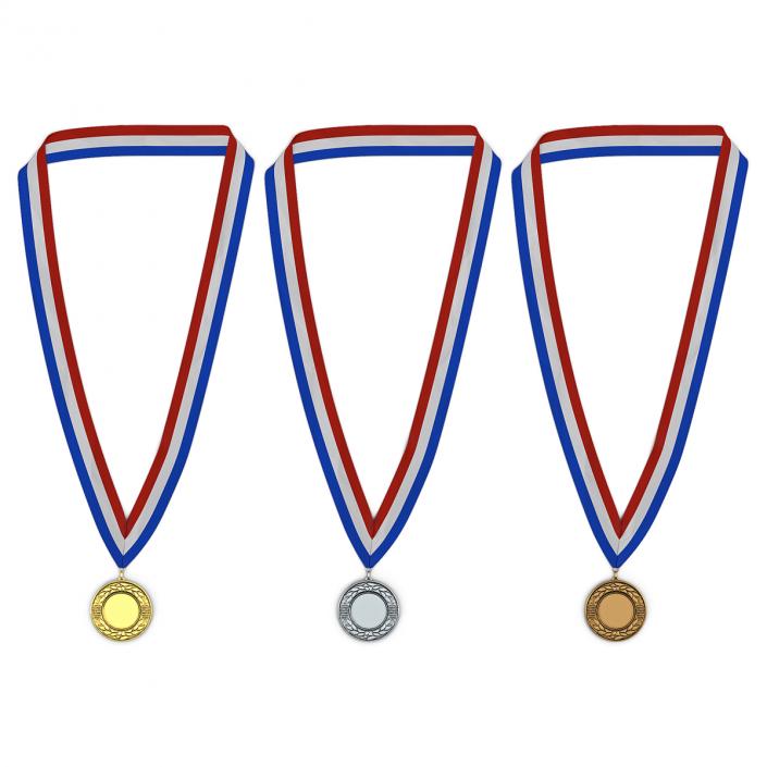 3D Award Medals 3D Models Set