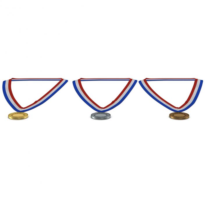 3D Award Medals 3D Models Set