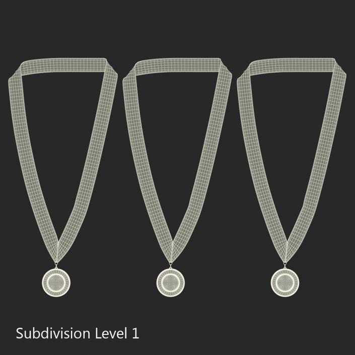 3D Award Medals 3D Models Set