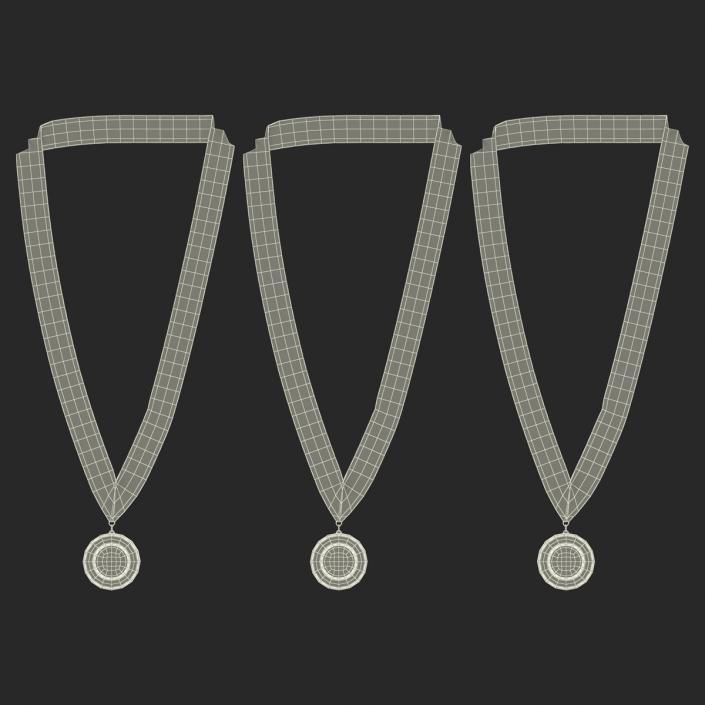 3D Award Medals 3D Models Set