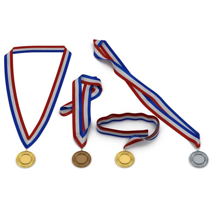 3D Award Medals Set 2 model