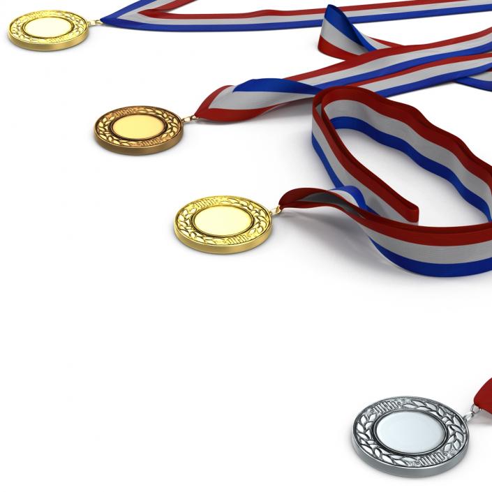 3D Award Medals Set 2 model