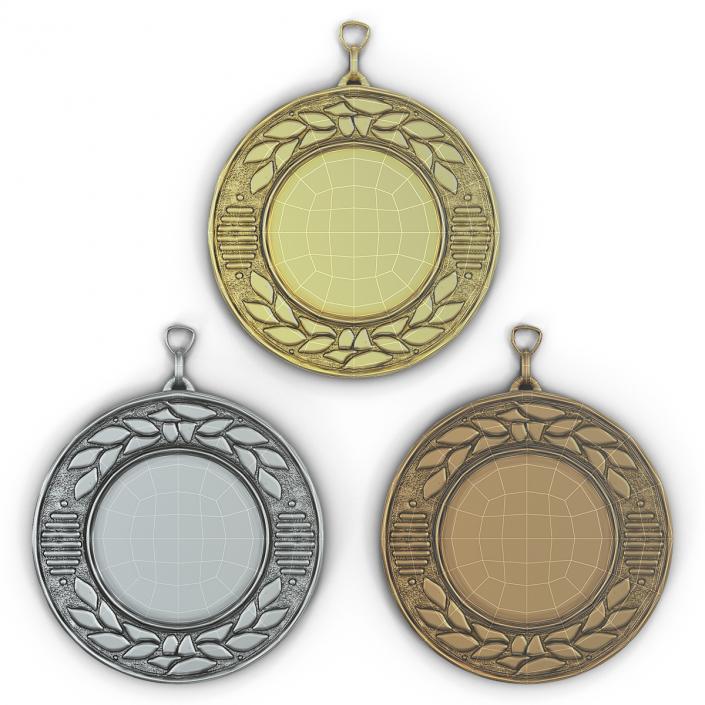 3D Award Medals 3D Models Set 3 model