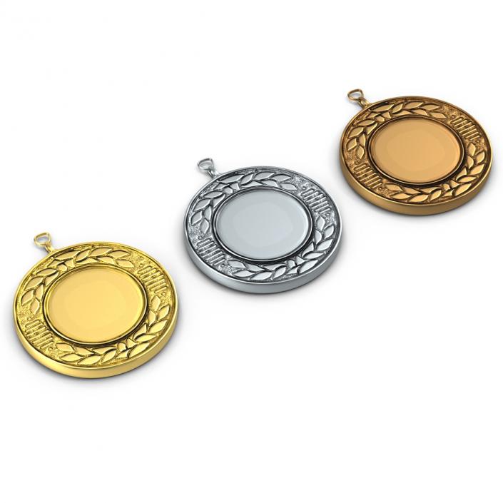 3D Award Medals 3D Models Set 3 model