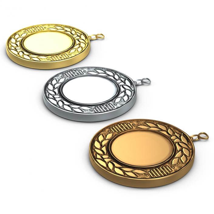 3D Award Medals 3D Models Set 3 model