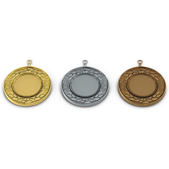 3D Award Medals 3D Models Set 3 model